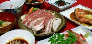 夕食の料理