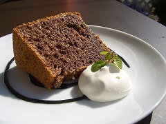 黒米シフォンケーキ